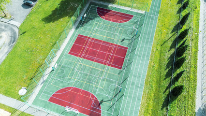 Multi-purpose court with no people visible