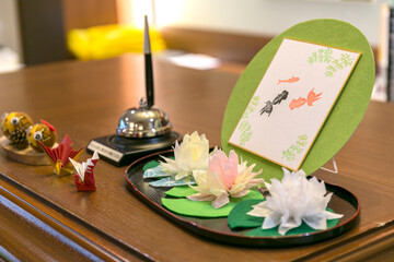 旅館のフロント