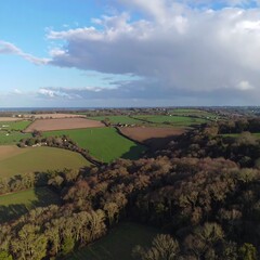 Aerial View of Rural Landscape