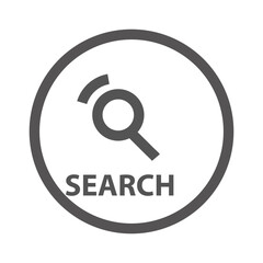 vector magnifying glass icon searcher