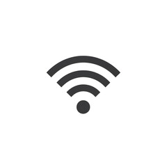 Modern wi-fi symbol representing wireless connectivity and internet signal strength for digital networks transparent background