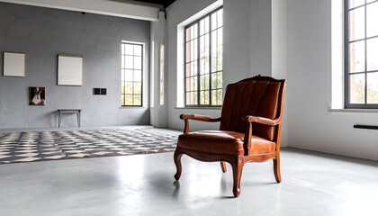 Antique Chair in Modern Gallery