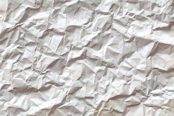Obraz premium Crinkled white paper texture