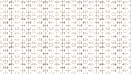 Intricate Brown Geometric Pattern on White Background