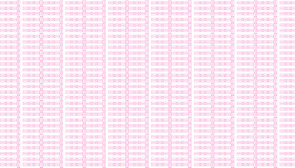 Intricate Pink Geometric Repeating Pattern on White