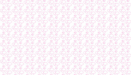 Pink Geometric Isometric Cube Pattern on White Background