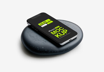 Realistic Phone Mockup PSD Template