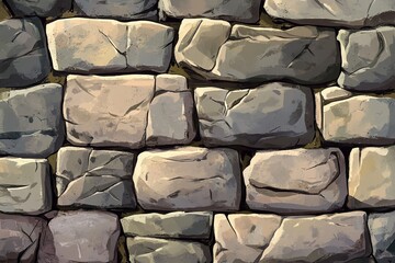 Fototapeta premium Textured stone wall background offers rustic charm and natural elegance for your next design project, Generative AI.