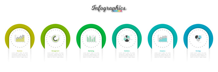 Infographic timeline template can be used for chart, diagram, web design, presentation, advertising, history