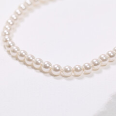 pearl bracelet on white background