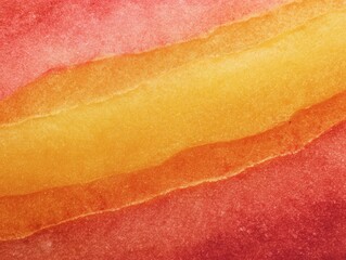 Vibrant River of Golden Light Flowing Through a Red Watercolor Wash.