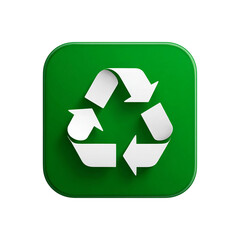 Obraz premium An icon symbolizing food waste reduction through technology, isolated on white background. 