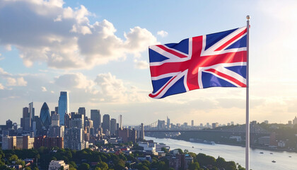Flag UK New York Meets London in Skyline Splendor