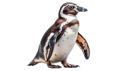 Naklejka premium humboldt-penguin-standing-----isolated-on-white-