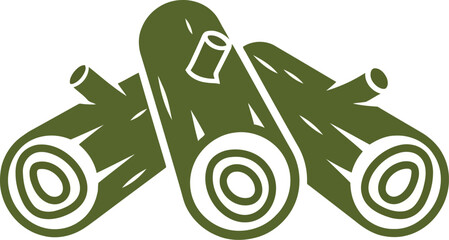 Stacked firewood logs for fuel and warmth vector illustration natural fuel forest resources lumber timber woodpile illustration vector