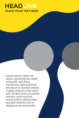 Flyer design. Business brochure template. Annual report cover. minimalist design.