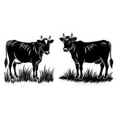 cow silhouette 