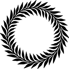 Obraz premium laurel wreath vector illustration, wreath, laurel, leaf, vector, frame, decoration, award, illustration, floral, branch, symbol, design, gold, crown, pattern, art, flower, nature, vintage, border, rib