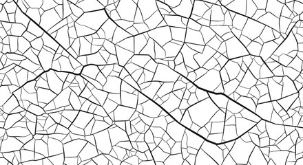 Cracked pattern abstract texture graphic design element distressed surface background vector