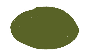 olive green circular brush stroke with a raw, distressed texture. Suitable for eco-conscious branding, handmade products, and sustainable lifestyle visuals.
