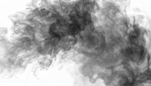 PNG black vapor effect hovering over an invisible object