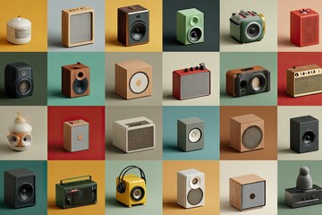 Collection of various audio equipment