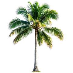 Obraz premium Lush palm tree, vibrant green