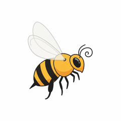 Cartoon Honeybee Illustration.