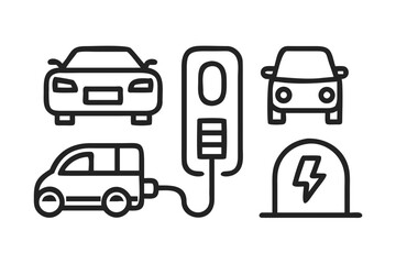 Fototapeta premium Electric vehicle charging system
