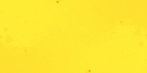 Abstract pattern with a bright yellow background and scattered red-orange splashes of varying sizes and shapes.