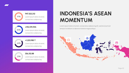 ASEAN World Map Infographic