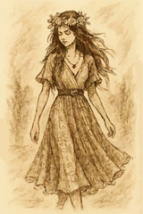 vintage fashion girl