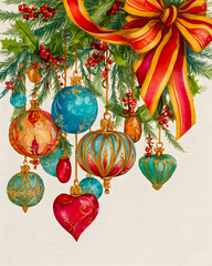 Enchanting Christmas Hearts and Holly