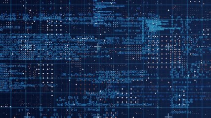 Glowing particle animation on black background represents global finance and data concepts. - Powered by Adobe