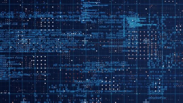 Glowing particle animation on black background represents global finance and data concepts. - Powered by Adobe