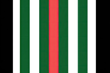Striped Green White Red Pattern