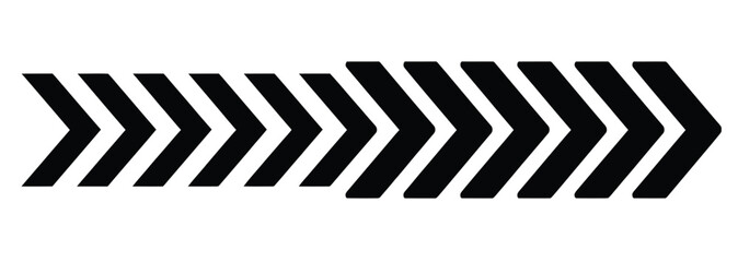 WebDynamic forward progress with bold black chevron arrows pointing right, perfect for showcasing growth, direction, and movement in your next professional project, infographic, or marketing campaign