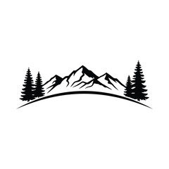vector illustration of mountains
