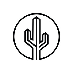 business graph icon cactus