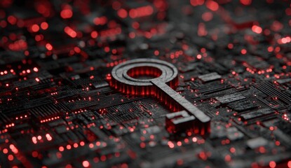 A key on a circuit board