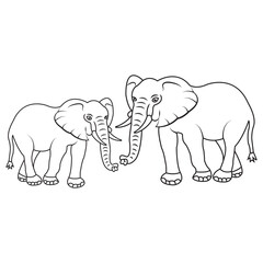  elephant icon design