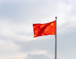 National flag in the sky