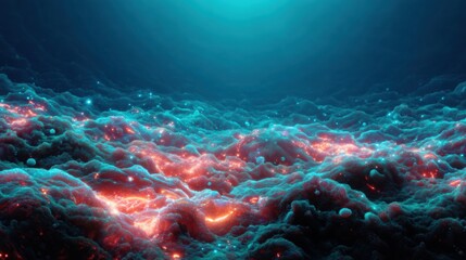 Fototapeta premium Visually Striking Depiction of Carbon Capture Technology in Vibrant Ocean Environment