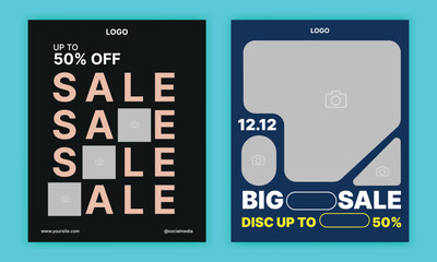 Captivating promotional templates for digital marketing campaigns to announce exciting discounts and special offers