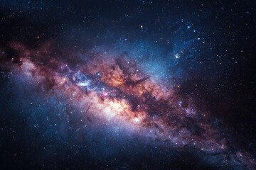 Obraz premium Vast expanse of the Milky Way galaxy