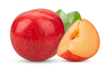 cherry plums isolated on transparent png