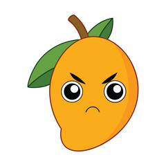 Angry Mango fruit character