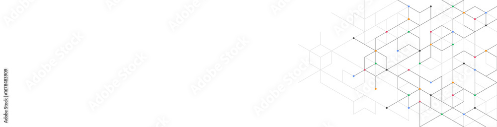 Wall mural creative idea of modern design with abstract geometric background. minimalistic texture with polygon