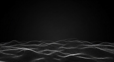 Abstract Black and White Particle Background:  Texture for Design, Website, Presentation, and Marketing