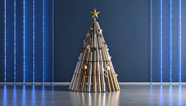 Modern Christmas tree design - Powered by Adobe